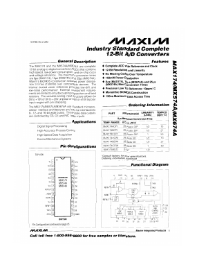 MAX174CMJI Datasheet PDF Maxim Integrated