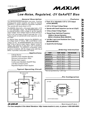 MAX844C/D Datasheet PDF Maxim Integrated