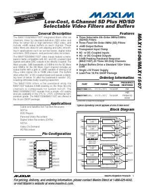MAX11506CEE Datasheet PDF Maxim Integrated