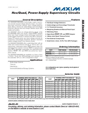 MAX6888QETE Datasheet PDF Maxim Integrated
