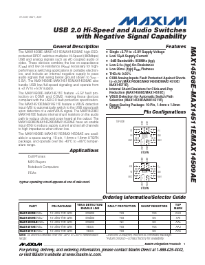 MAX14508E Datasheet PDF Maxim Integrated