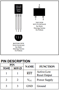 DS1813R-10/TR Datasheet PDF Maxim Integrated