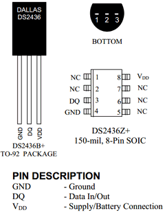 DS2436B Datasheet PDF Maxim Integrated