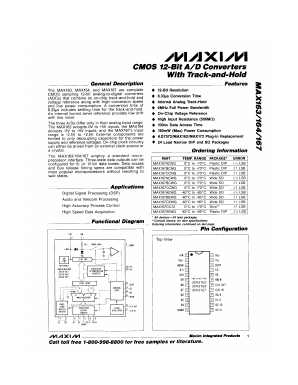 MAX164B Datasheet PDF Maxim Integrated