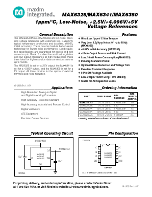 MAX6341 Datasheet PDF Maxim Integrated