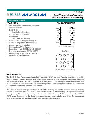 DS1848E-010 Datasheet PDF Maxim Integrated