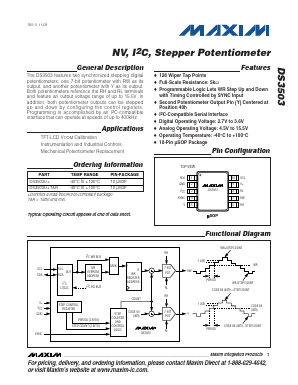 DS3503 Datasheet PDF Maxim Integrated
