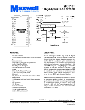 28C010TRPDB20 Datasheet PDF MAXWELL TECHNOLOGIES
