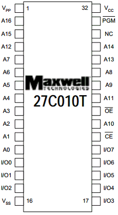27C010TRT4FE12 Datasheet PDF MAXWELL TECHNOLOGIES