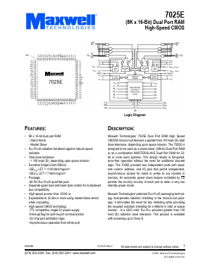 7025ERPQS45 Datasheet PDF MAXWELL TECHNOLOGIES