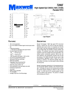 7206FRPES30 Datasheet PDF MAXWELL TECHNOLOGIES
