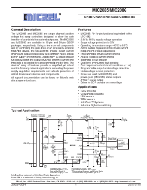 MIC2085-LBQS Datasheet PDF Micrel