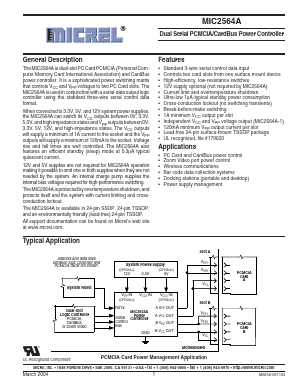 MIC2564A-0BTS Datasheet PDF Micrel