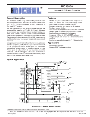 MIC2580A-1.0YTS Datasheet PDF Micrel