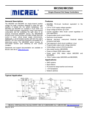 MIC2582 Datasheet PDF Micrel