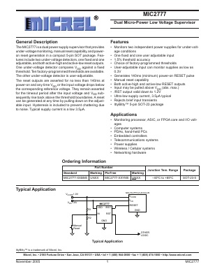 MIC2777-17BM5 Datasheet PDF Micrel
