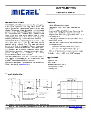 MIC2788-XYMT Datasheet PDF Micrel