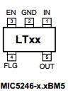 MIC5246-2.8BM5 Datasheet PDF Micrel