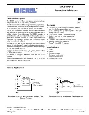 MIC842LBC5 Datasheet PDF Micrel