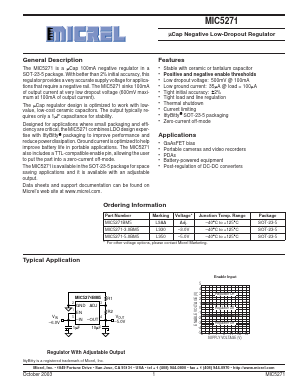 MIIC5271BM5 Datasheet PDF Micrel