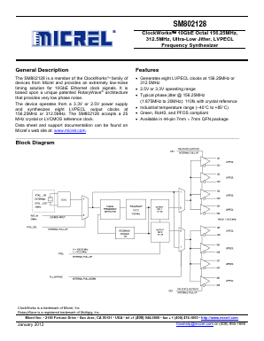 SM802128UMGTR Datasheet PDF Micrel