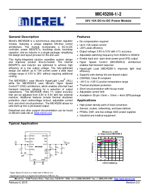 MIC45208 Datasheet PDF Micrel