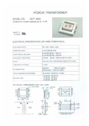 SCT-1603 Datasheet PDF Micro Electronics