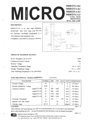 MBB32TA-GJ Datasheet PDF Micro Electronics