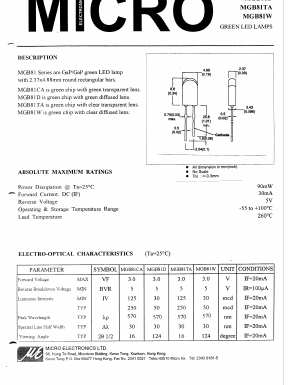 MGB81 Datasheet PDF Micro Electronics