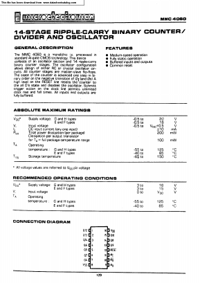 MMC4060 Datasheet PDF Micro Electronics