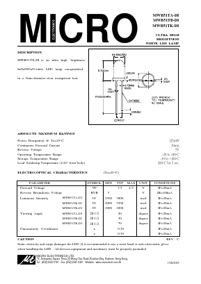 MWB51TA-DI Datasheet PDF Micro Electronics