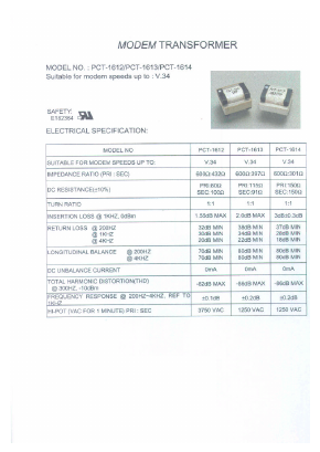 PCT-1613 Datasheet PDF Micro Electronics