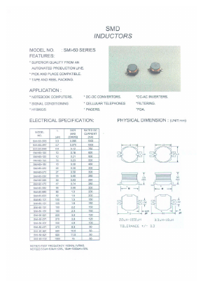 SMI-60 Datasheet PDF Micro Electronics