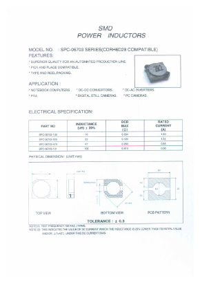 SPC-06703-100 Datasheet PDF Micro Electronics