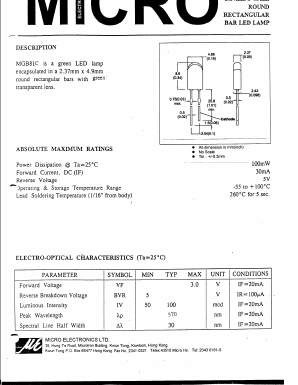 MGB81C Datasheet PDF Micro Electronics
