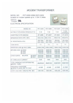PCT-2207 Datasheet PDF Micro Electronics
