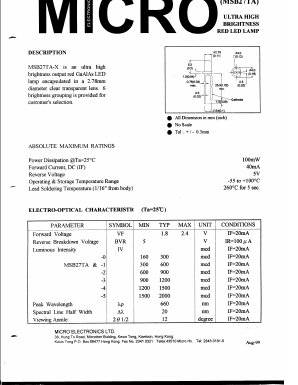 MSB27TA-5 Datasheet PDF Micro Electronics