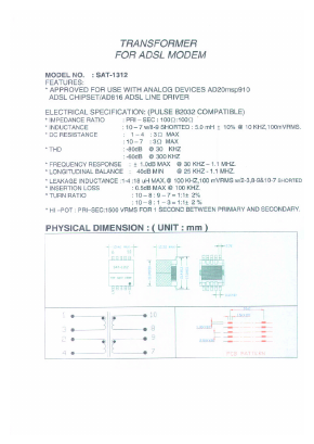 SAT-1312 Datasheet PDF Micro Electronics