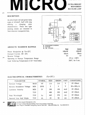 MSGB39TA Datasheet PDF Micro Electronics