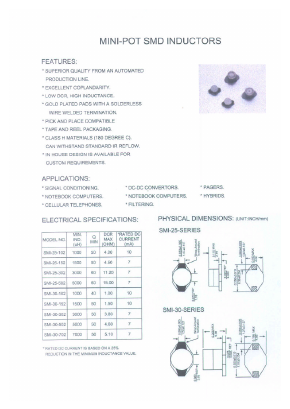 SMI-30-152 Datasheet PDF Micro Electronics