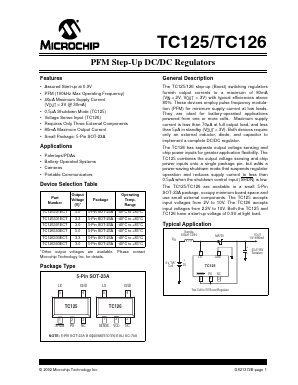 TC125501ECT Datasheet PDF Microchip Technology