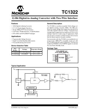 TC1322EUA Datasheet PDF Microchip Technology
