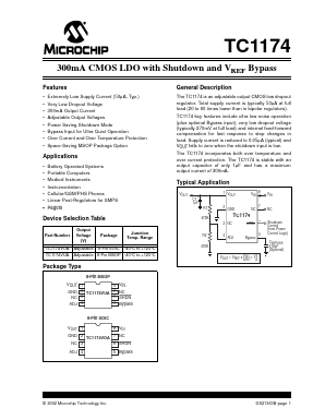 TC1174VUATR Datasheet PDF Microchip Technology