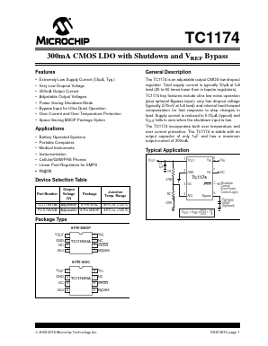 TC1174VUA Datasheet PDF Microchip Technology