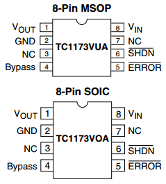 TC1173-XXVOA Datasheet PDF Microchip Technology