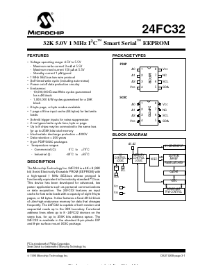 24FC32 Datasheet PDF Microchip Technology