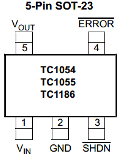 TC1186-5.0VCT713 Datasheet PDF Microchip Technology