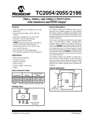 TC2186-XXVCT Datasheet PDF Microchip Technology