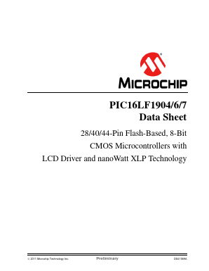 PIC16LF1907T-E/P Datasheet PDF Microchip Technology