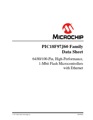 PIC18F96J65 Datasheet PDF Microchip Technology